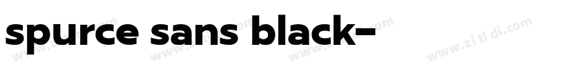spurce sans black字体转换